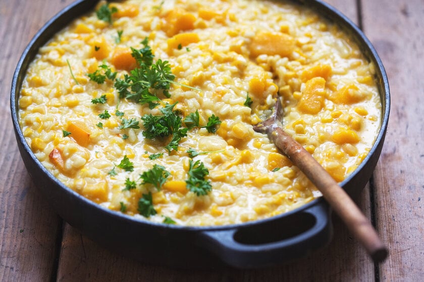 Receita Risoto De Creme De Milho Simples E Cremoso