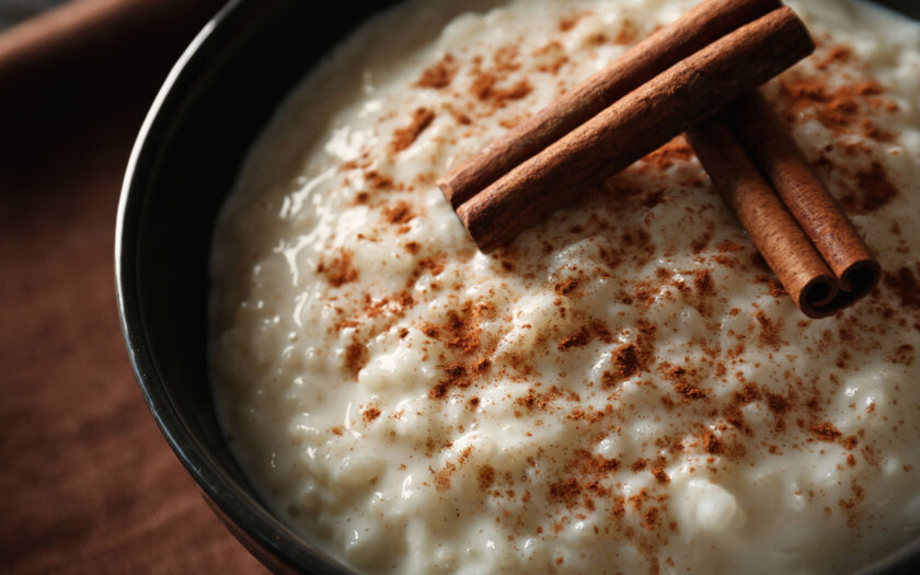 Receita Arroz Doce Cremoso Simples E Leite Condensado