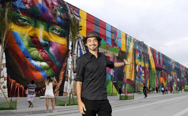 Grafiteiro Kobra fará maior mural do mundo na Grande São Paulo