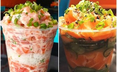 Conheça o "cupmaki": temaki servido dentro do copo é a mais nova invenção de restaurante japonês