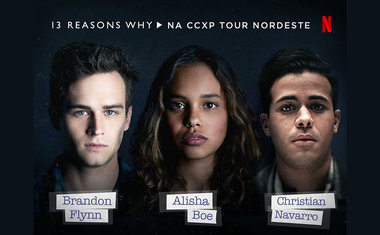 Atores de "13 Reasons Why" vêm ao Brasil para a CCXP Nordeste