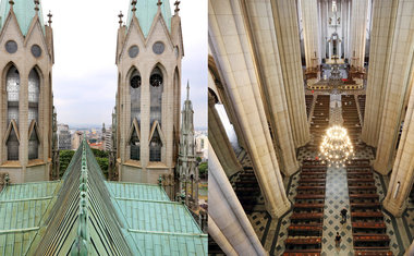 Tour gratuito leva profissionais e amadores para fotografar SP do telhado da Catedral da Sé