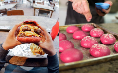 Hamburgueria cria pão rosa para apoiar campanha de prevenção e combate ao câncer de mama