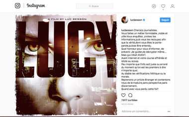 Luc Besson desabafa nas redes e diz que não está escrevendo sequência de "Lucy"