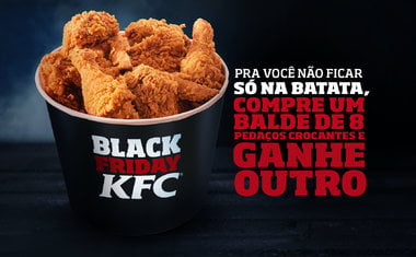 Black Friday 2017: KFC oferece balde de frango em dobro nesta sexta-feira (24)