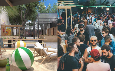 Espaço temporário no bairro de Pinheiros reúne DJs, exibição de filmes, food trucks e até praia artificial