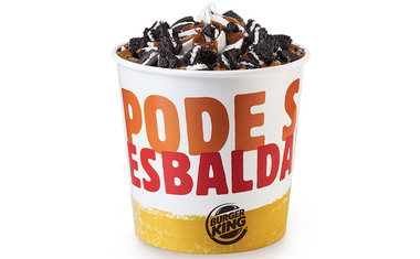 Burger King lança balde de sorvete com doce de leite e Oreo; vem ver!