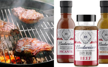 Budweiser lança molhos de churrasco e temperos para carnes com ingredientes da cerveja