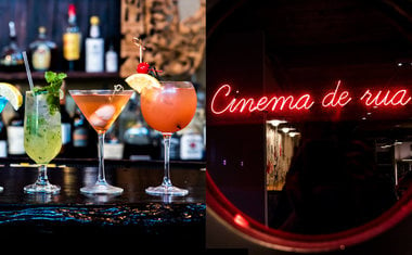 Cinesala, cinema de rua em Pinheiros, ganha bar de drinks e comidinhas; saiba mais! 