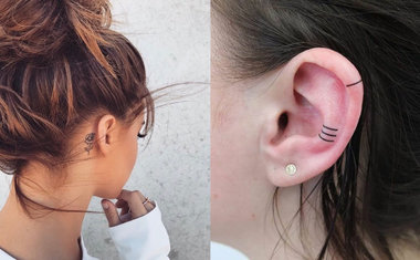 12 ideias de tatuagens na orelha que vão te inspirar a fazer uma