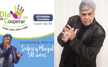 Show gratuito de Sidney Magal e intervenções culturais marcam o Dia do Cooperativismo no Memorial da América Latina; saiba mais!