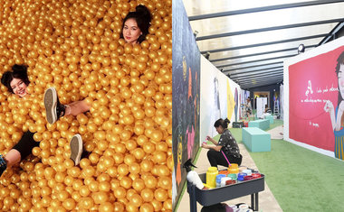 'O Boticário' invade o Largo da Batata com cenários temáticos dentro de galpão gigante