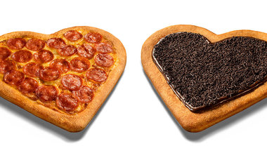 Pizza em formato de coração é a aposta da Pizza Hut para o mês do Dia dos Namorados; saiba mais! 