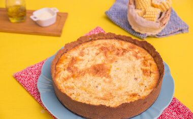 Receita de Festa Junina: torta de milho salgada de liquidificador