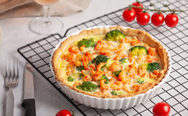 Receita de quiche de camarão é deliciosa; confira o passo a passo!