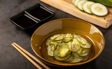 Receita: sunomono tradicional de pepino