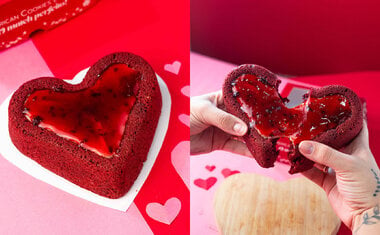 Bolo cookie em formato de coração é aposta para o Dia dos Namorados 2024