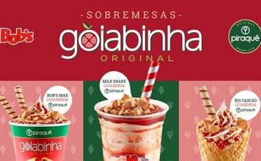 Bob's lança sobremesas geladas com o famoso biscoito Goiabinha Piraquê; saiba tudo!