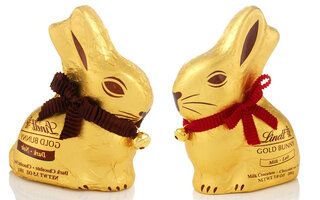 Coelhinhos de chocolate da Lindt