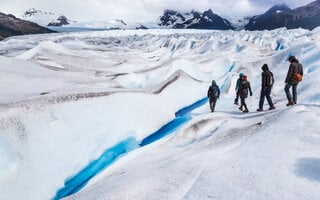 Trekking sobre geleira