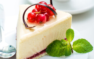 Cheesecake de chocolate branco