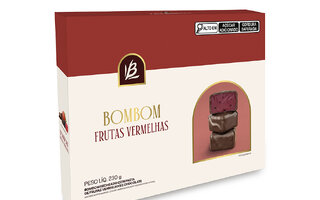 Bombom Frutas Vermelhas, da Casa Bauducco