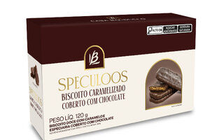 Speculoos Biscoito Caramelizado Coberto com Chocolate, da Casa Bauducco