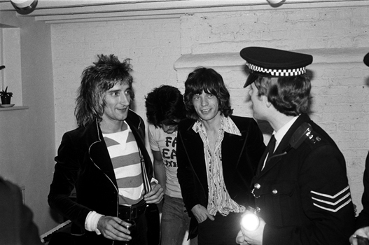 Mick Jagger Rod Stewart Ron Wood Jeff Beck Mick Rock