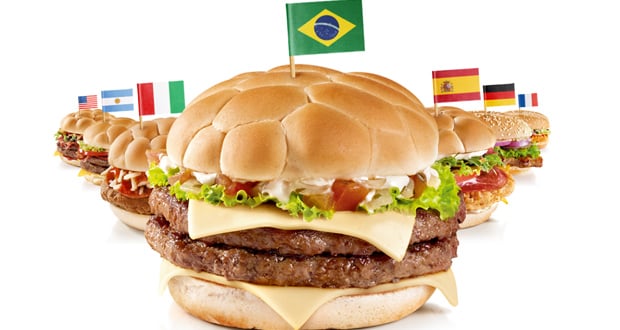 Lanches do McDonald's para a Copa do Mundo