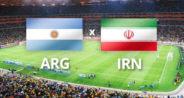 Argentina vence o Irã por 1x0